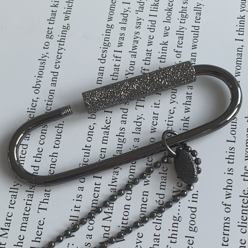 🔥❤️🔥 Brunello Cucinelli Monili Chain Beaded Necklace W/Sparkly Pendant 🔥❤️🔥 - Picture 13 of 13